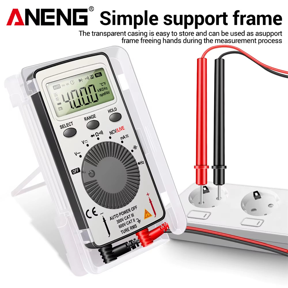 AN101 1999 Counts Mini Professional Digital Multimeter AC/DC Voltage Tester Automotive Current Tester Electrician Tools