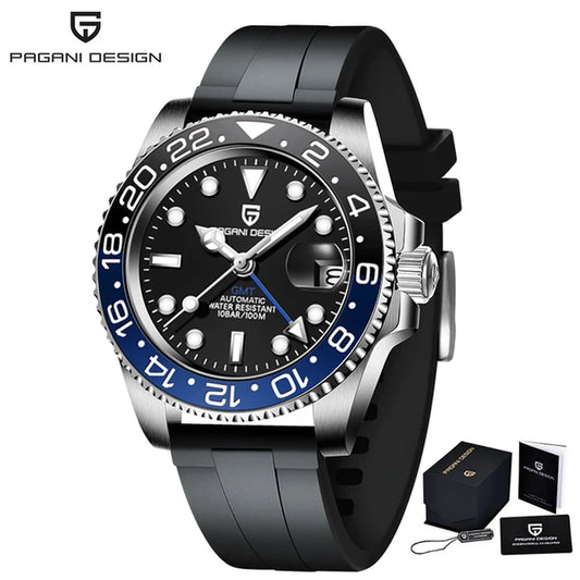 V3 Version GMT Watches Men'S Luxury Sapphire Automatic Mechanical Watch 40MM Stainless Steel Waterproof Watch